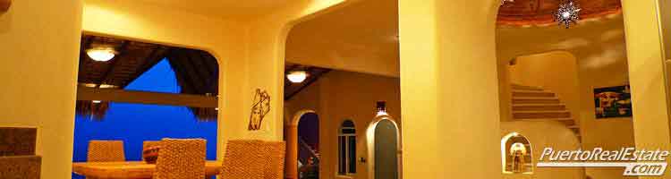 Dining room at night